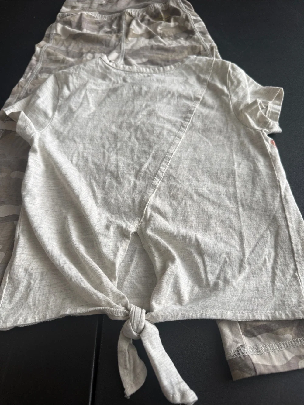 Reebok Gray Tee with Pink Logo and Gold Lettering